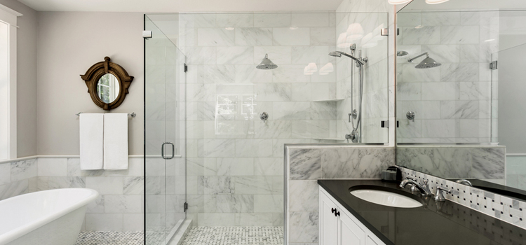 bathroom shower door installation in Buena Park